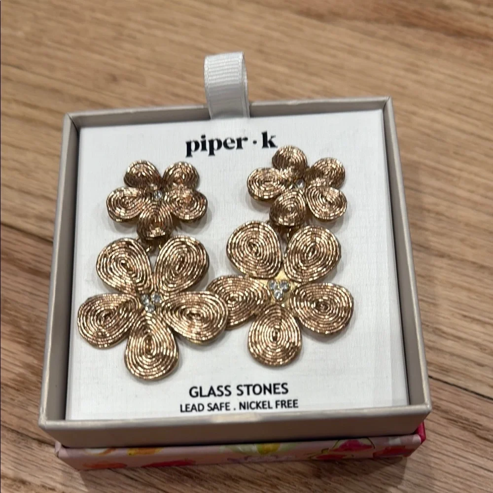 Piper K Flower Earrings  - GIFTING READY! - Picture 2 of 3